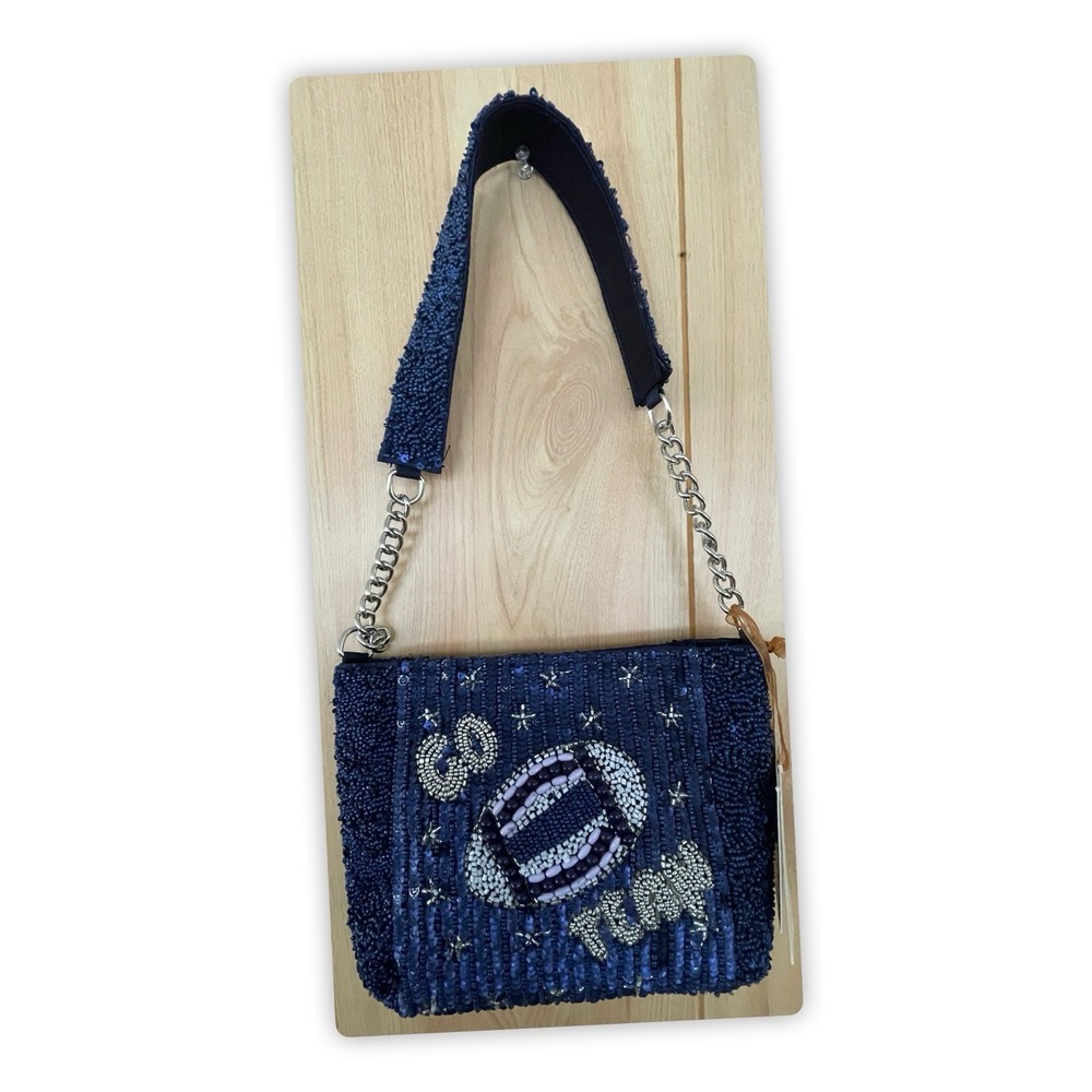 Go Team Beaded Hand Bag
